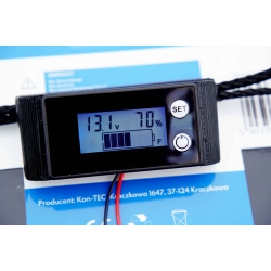 Wskaźnik LCD stanu akumulatora LiFePO4 12V